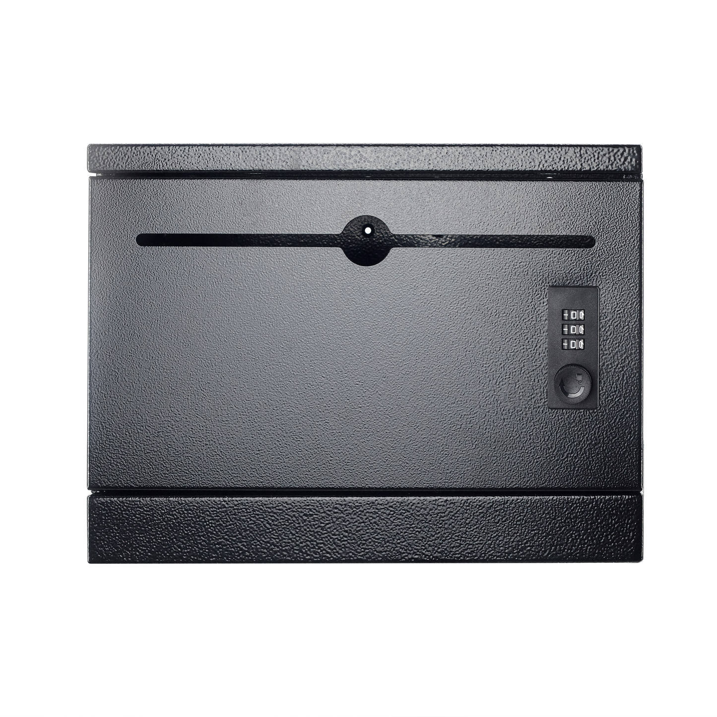 M-D22-H - Over-the-Door Heavy Duty Steel Drop Box,Specimen Containers,Payment Drop box, Key Drop Off Box, Night Drop Box,Height Adjustable Range of 6.5'', Removable Hinge for Optional Wall Mount, Black