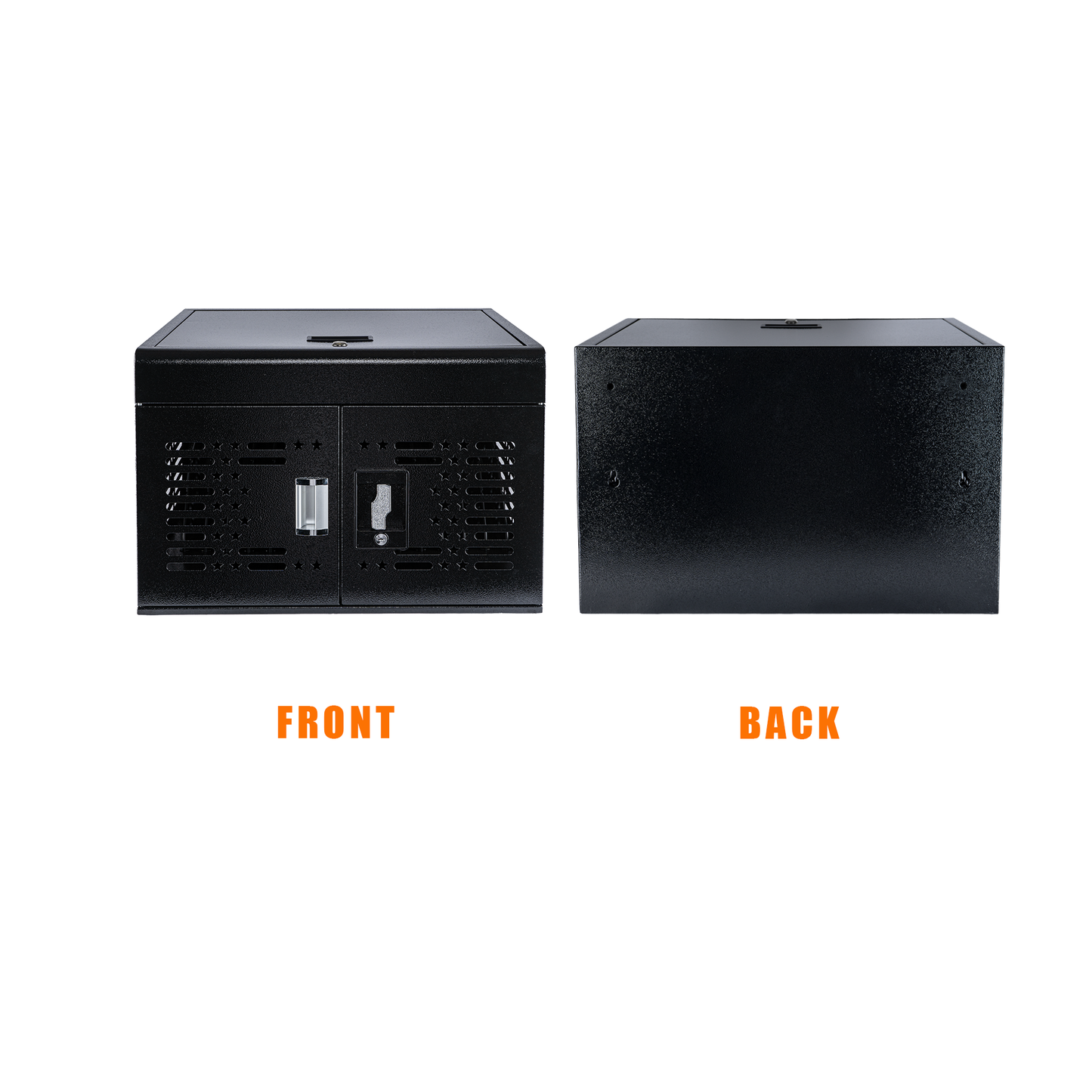 M-Y816AS-H - 16-Unit Charging Cabinet for Laptops & Tablets - Locking Laptop Storage Box for Classroom, Library, and Office - Cable Management, Charger Storage, and Ground Protection (Black)