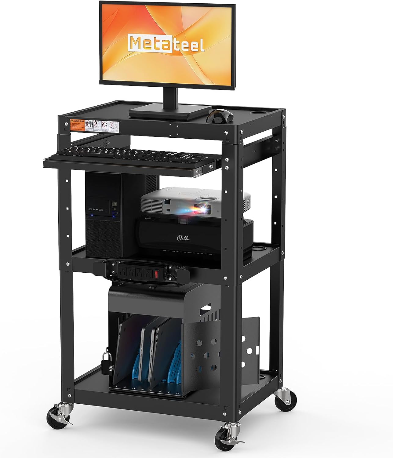 M-AV-J - AV Presentation Cart Stand for Video Projector,TV,Laptop