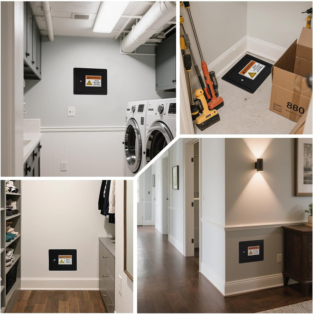 Hidden In‑Wall Safe – step-by-step wall installation overview