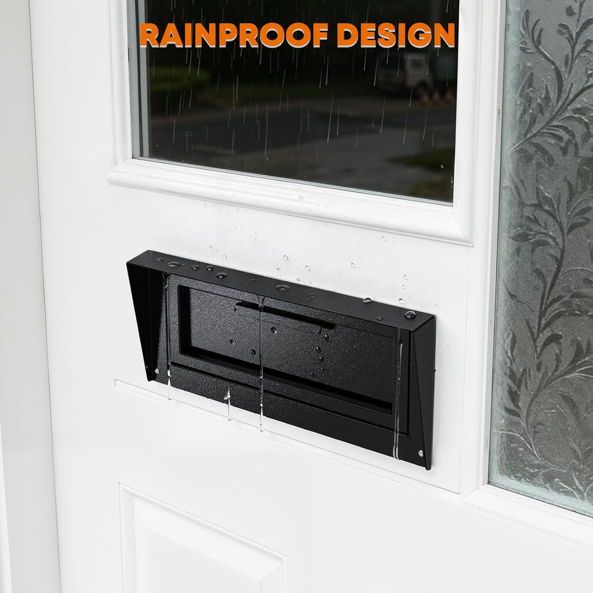 Heavy Duty Through-the-Door Locking Drop Box – Rainproof Steel Mailbox – additional product view 9 | MetaTeel