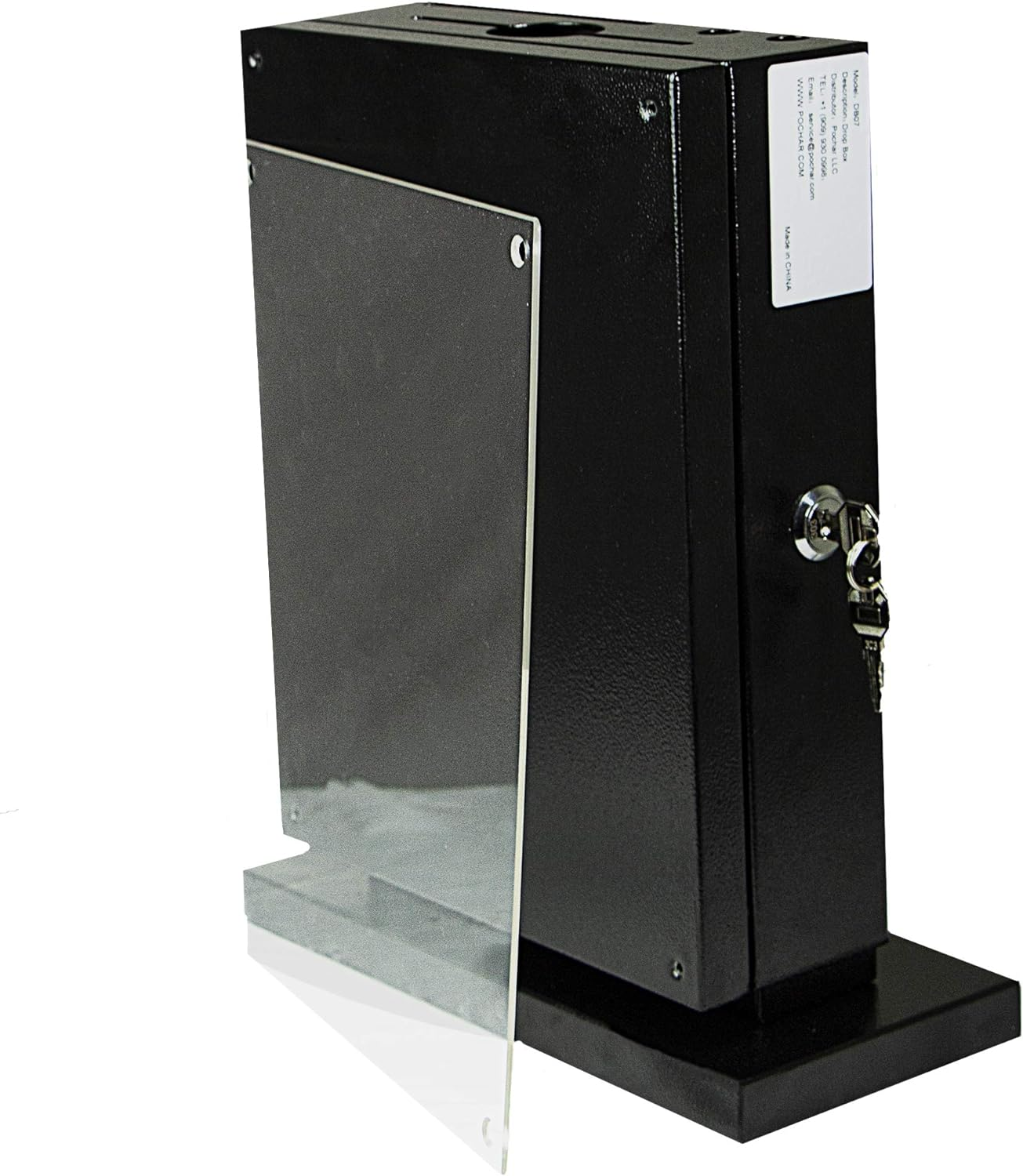 M-D7-H - Suggestion Box with Lock with Wall Mount Option - Use as Offering Box, Tithe Box, Prayer Request Box, Tip Box with Lock, Donation Box and Ballot Box