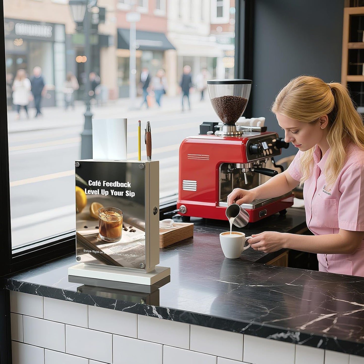 M-D7-W Suggestion Box with Lock with Wall Mount Option - Use as Offering Box, Tithe Box, Prayer Request Box, Tip Box with Lock, Donation Box and Ballot Box