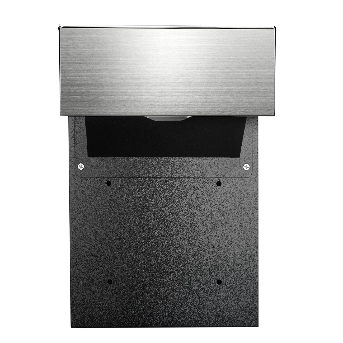 M-D9-H - Through The Wall Drop Box,Mail Drop Box,Adjustable Chute,Deposit Drop Box Code Lock,Rainproof and Anti Phishing Design Wall Mount Mailbox for Letters, Rents,Checks & Keys,Home & Office,Black