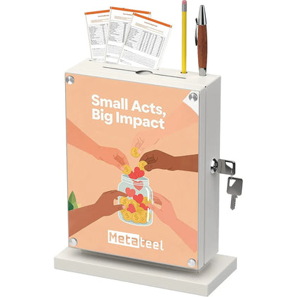 Locking Suggestion Box – Wall Mount Donation, Ballot, or Prayer Box