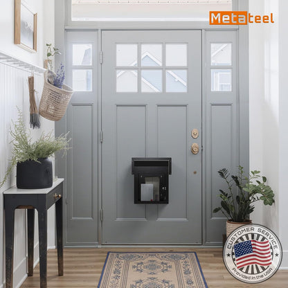 Heavy Duty Through-the-Door Locking Drop Box – Rainproof Steel Mailbox