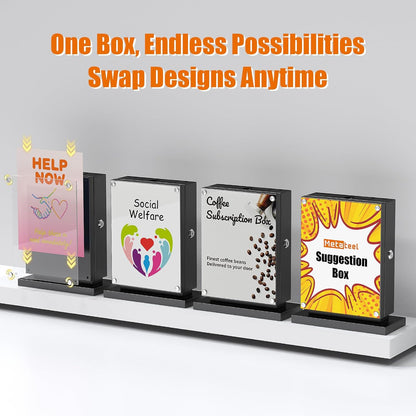 Locking Suggestion Box – Wall Mount Donation & Ballot Box