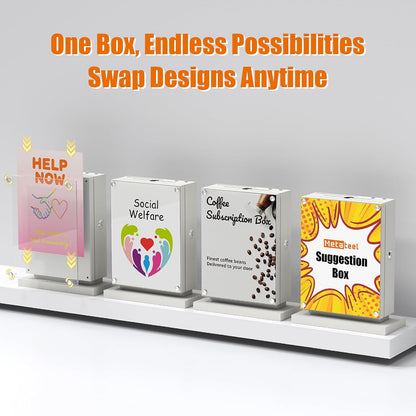 Locking Suggestion Box – Wall Mount Donation, Ballot, or Prayer Box