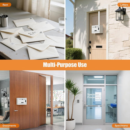 Over-the-Door Steel Drop Box – Height Adjustable, Removable Hinge, Optional Wall Mount