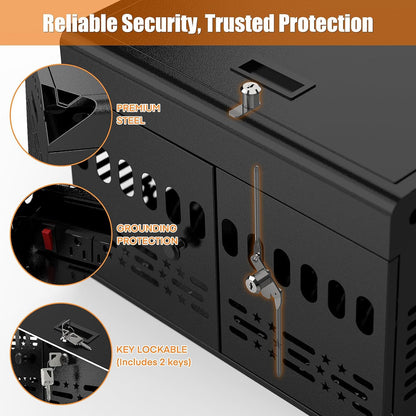 12-Devices Portable Charging Station – Lockable, Surge Protected, for Tablets & Laptops