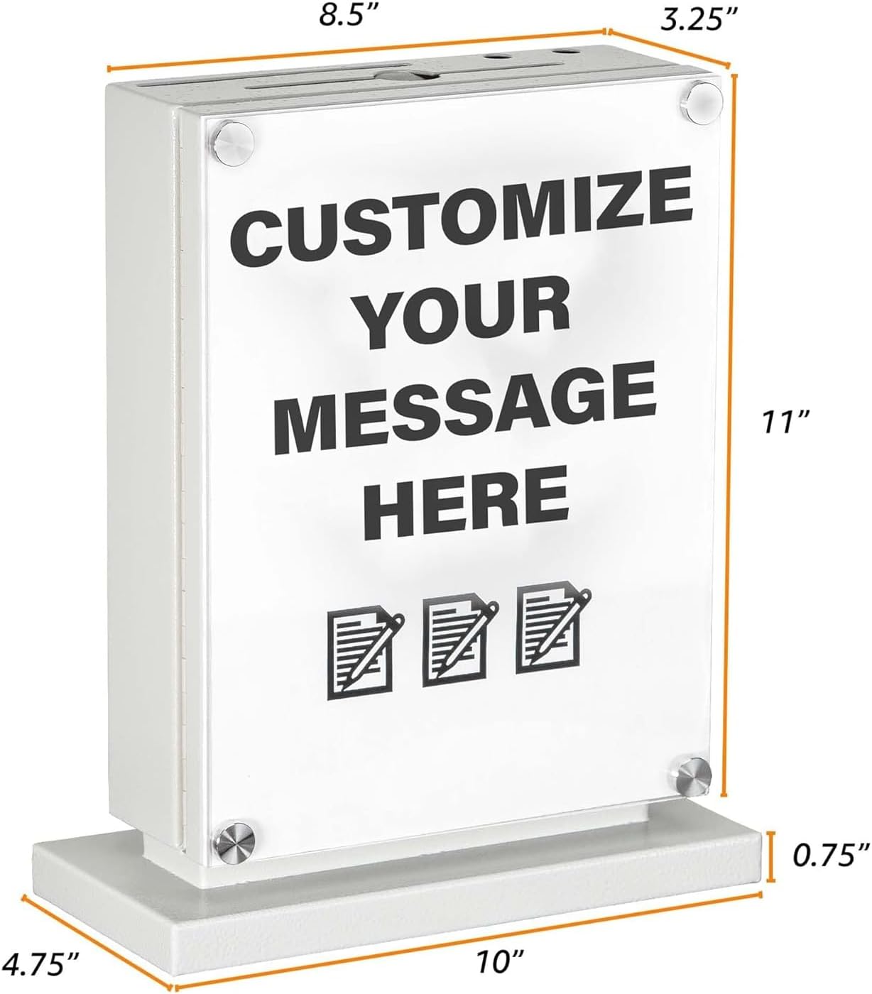 Locking Suggestion Box – Wall-Mount Donation & Ballot Box