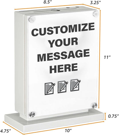 Locking Suggestion Box – Wall-Mount Donation & Ballot Box