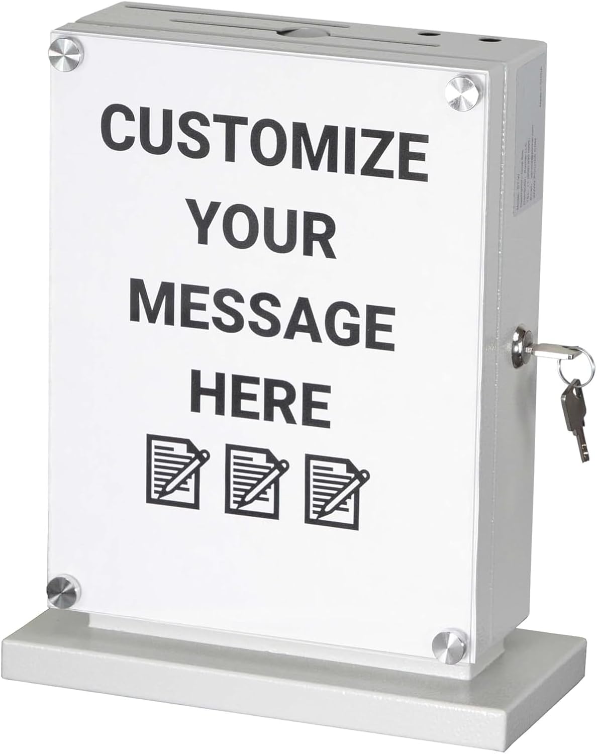 Locking Suggestion Box – Wall-Mount Donation & Ballot Box