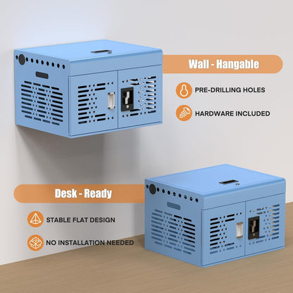 16-Devices Locking Charging Cabinet for Laptops & Tablets – With Cable Management