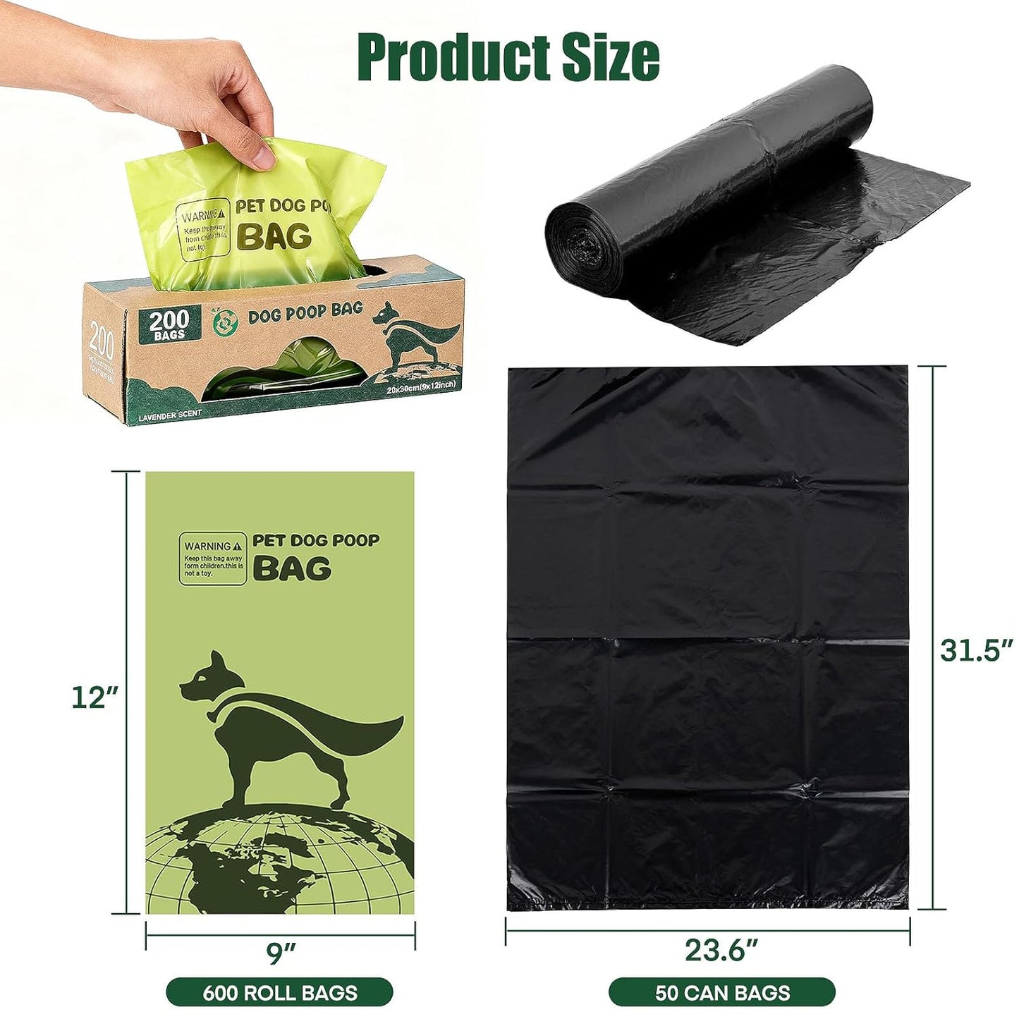 Outdoor Dog Waste Station – Rustproof Aluminum, 10 Gallon Bin, Bags & Liners Included