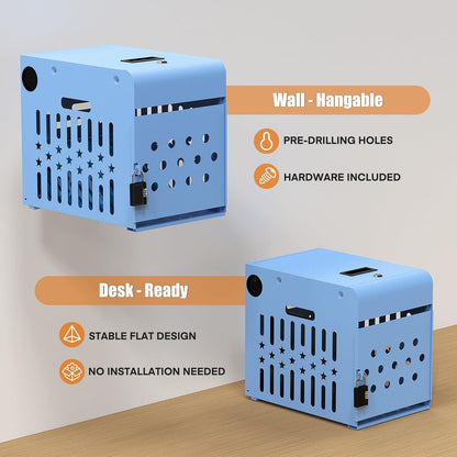 8-Devices Tablet Charging Station Lock Box – Fits devices up to 14-inch Screens, Steel, Lockable