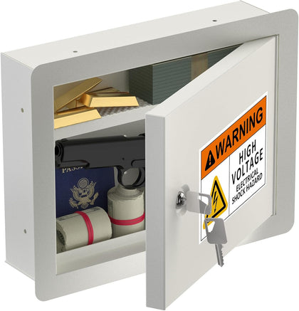 In-Wall Safe – Fireproof, Heavy Duty, Fits 16" Studs, Key Lock, Hidden Storage