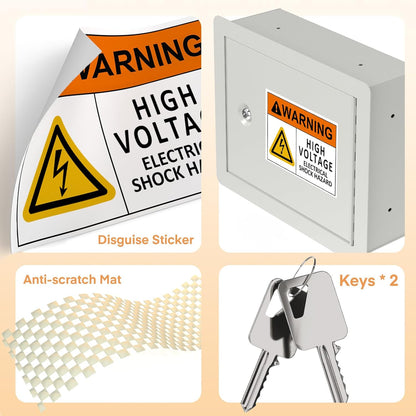 In-Wall Safe – Fireproof, Heavy Duty, Fits 16" Studs, Key Lock, Hidden Storage