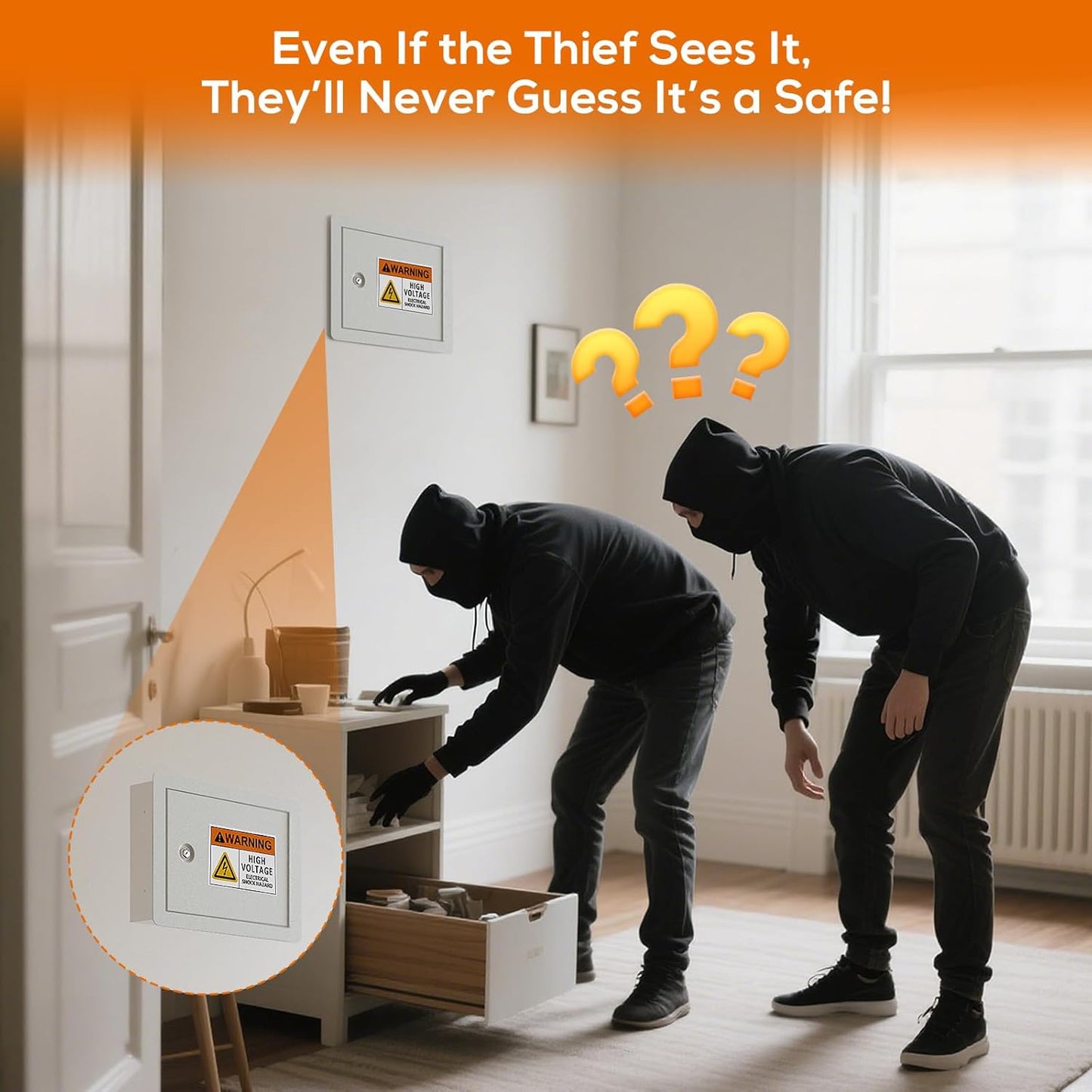 M-G9-W -  In-Wall Safe with Disguised Sticker