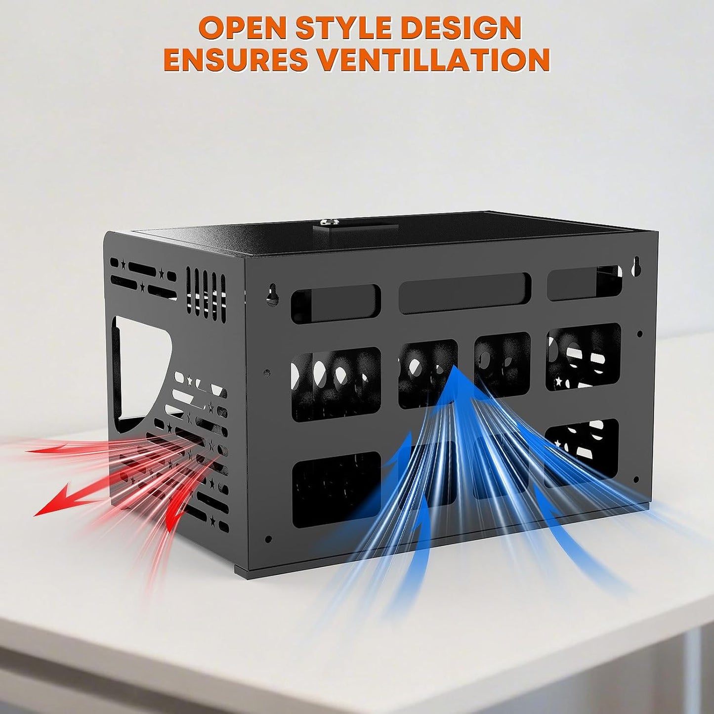 16-Bay Locking Charging Cabinet for Laptops & Chromebooks – Fits Devices up to 14-inch , Cable Management