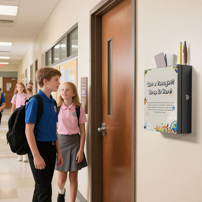 Locking Suggestion Box – Wall Mount Donation & Ballot Box