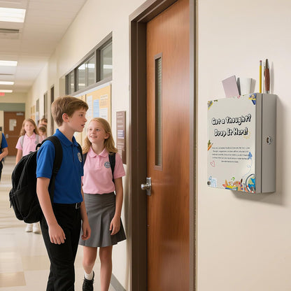 Locking Suggestion Box – Wall Mount Donation, Ballot, or Prayer Box
