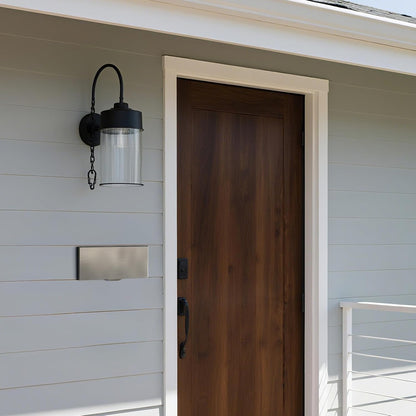 Through-the-Wall Drop Box with Adjustable Chute, Code Lock, Rainproof – Wall Mount Mailbox