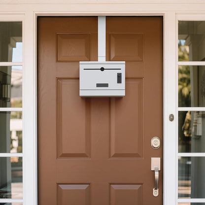 Over-the-Door Steel Drop Box – Height Adjustable, Removable Hinge, Optional Wall Mount