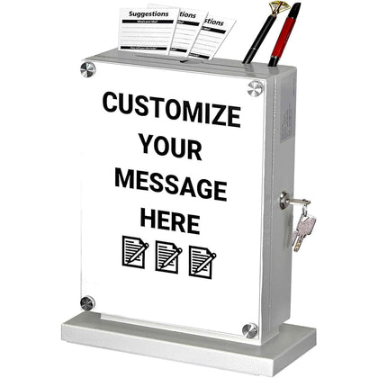 Locking Suggestion Box – Wall-Mount Donation & Ballot Box