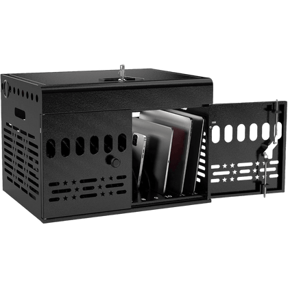 12-Device Portable Charging Station – Lockable, Surge Protected, for Tablets & Laptops