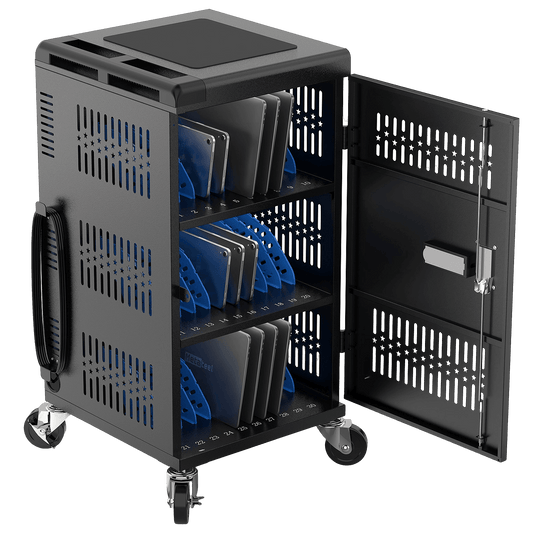 30-Device Mobile Charging Cart with Electronic Lock | MetaTeel