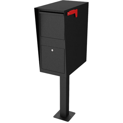 Package Mailbox with Lock, Large Post-Mount Locking Mailboxes for Outdoor