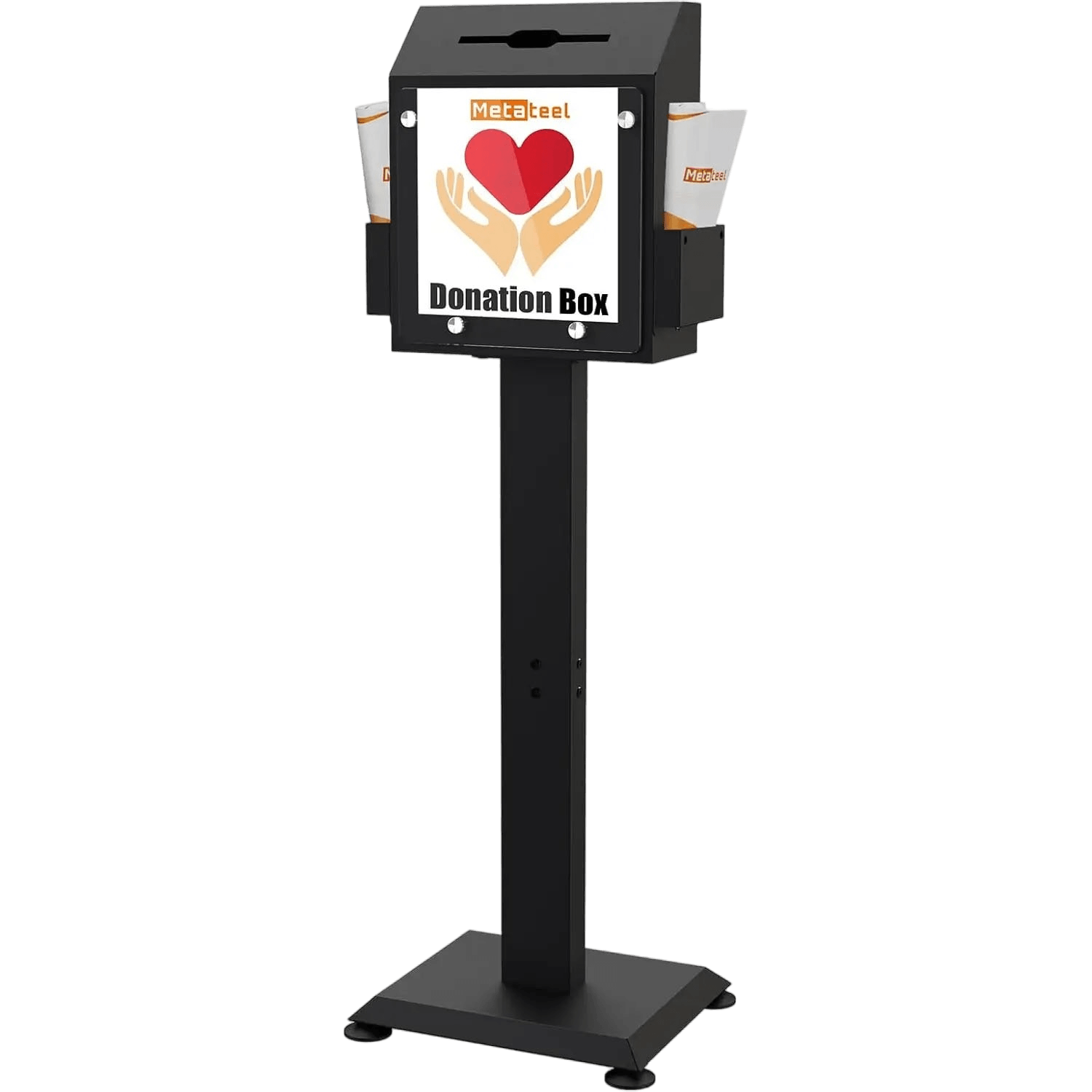 Metal Suggestion Box with Stand – Floor Standing, Locking Donation & B ...