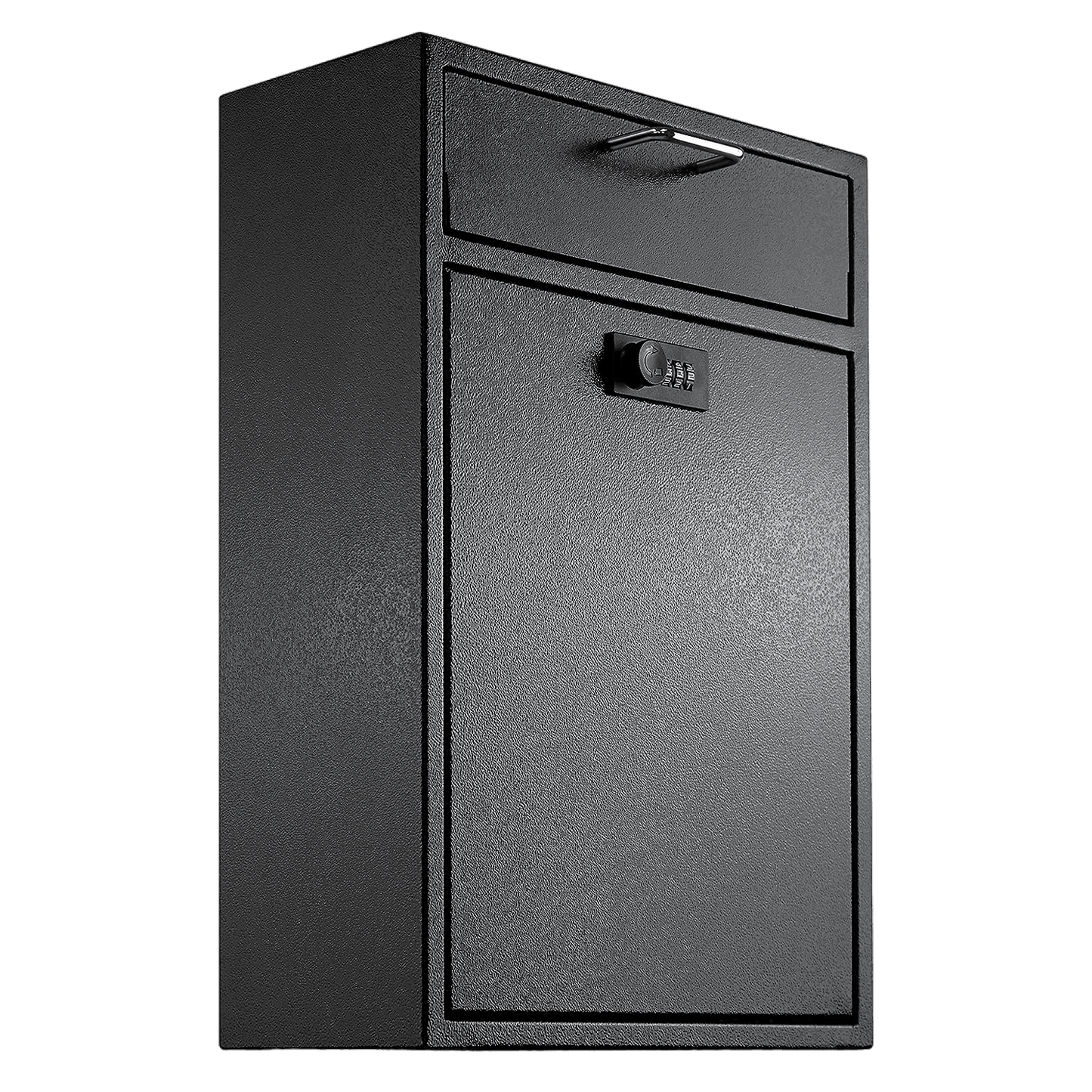 Wall Mounted Combination Lock Box – Extra Large Heavy Duty Steel, Theft Proof Mailbox