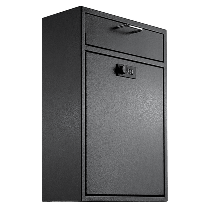 Wall Mounted Combination Lock Box – Extra Large Heavy Duty Steel, Theft Proof Mailbox