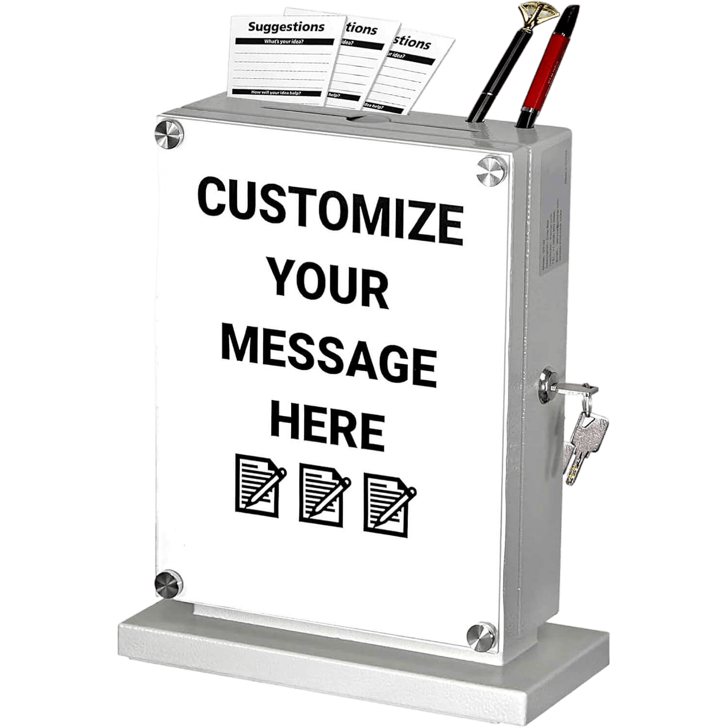 Locking Suggestion Box – Wall-Mount Donation & Ballot Box