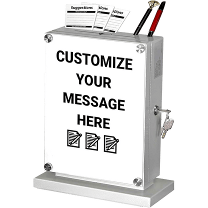 Locking Suggestion Box – Wall-Mount Donation & Ballot Box