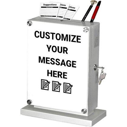 Locking Suggestion Box – Wall-Mount Donation & Ballot Box