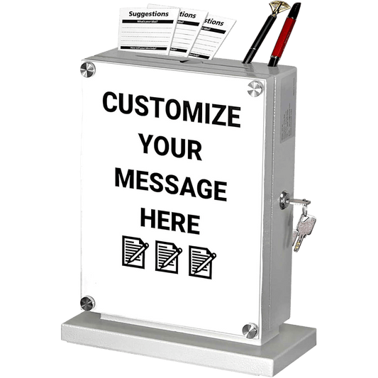 Locking Suggestion Box – Wall-Mount Donation & Ballot Box