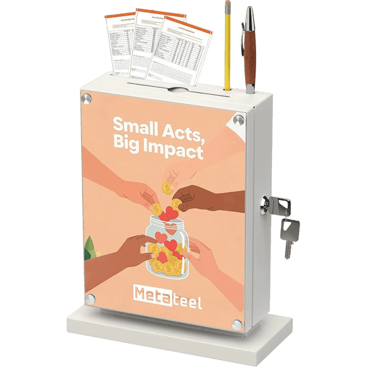 Locking Suggestion Box – Wall Mount Donation, Ballot, or Prayer Box