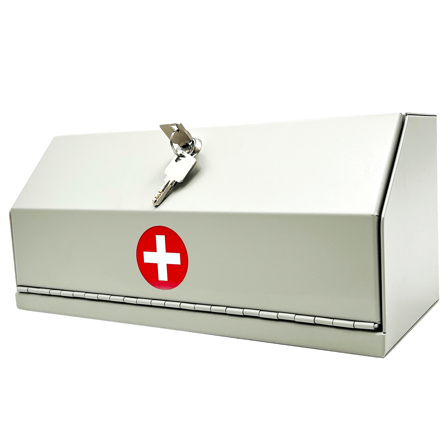 Locking Medicine Cabinet with Key – Wall Mounted Prescription Lock Box