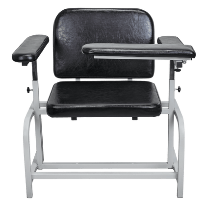 Extra Large Padded Phlebotomy Chair – Adjustable Armrest, Steel Frame, PU Leather