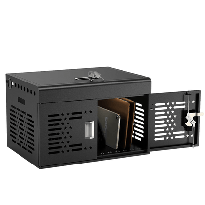16-Unit Charging Cabinet – Locking Laptop & Tablet Storage with Cable Management