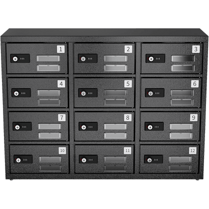 12-Compartment Secure Phone Charging Locker for Schools, Offices & Gyms