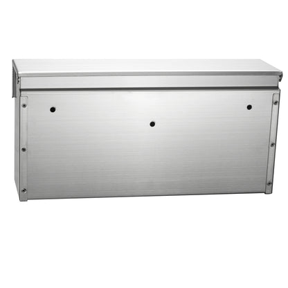 Heavy Duty Stainless Steel Drop Box – Wall Mount Locking Mailbox, Silver